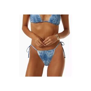 Good American Always Fits Tiny Ties Bikini Bottom Blue Tie Dye 5/6 3XL NWT Plus